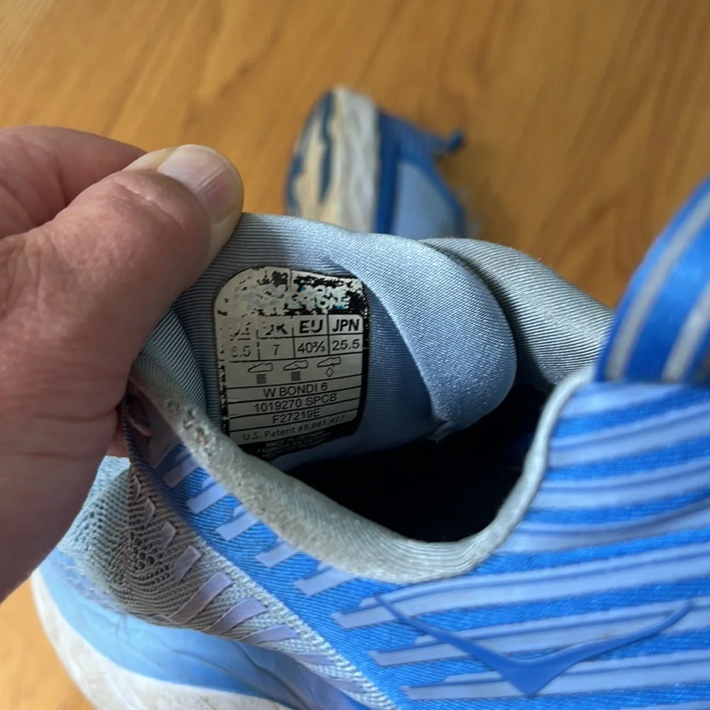 Hoka bondi 6 1019270 SPCB women’s size 8 1/2 running shoe